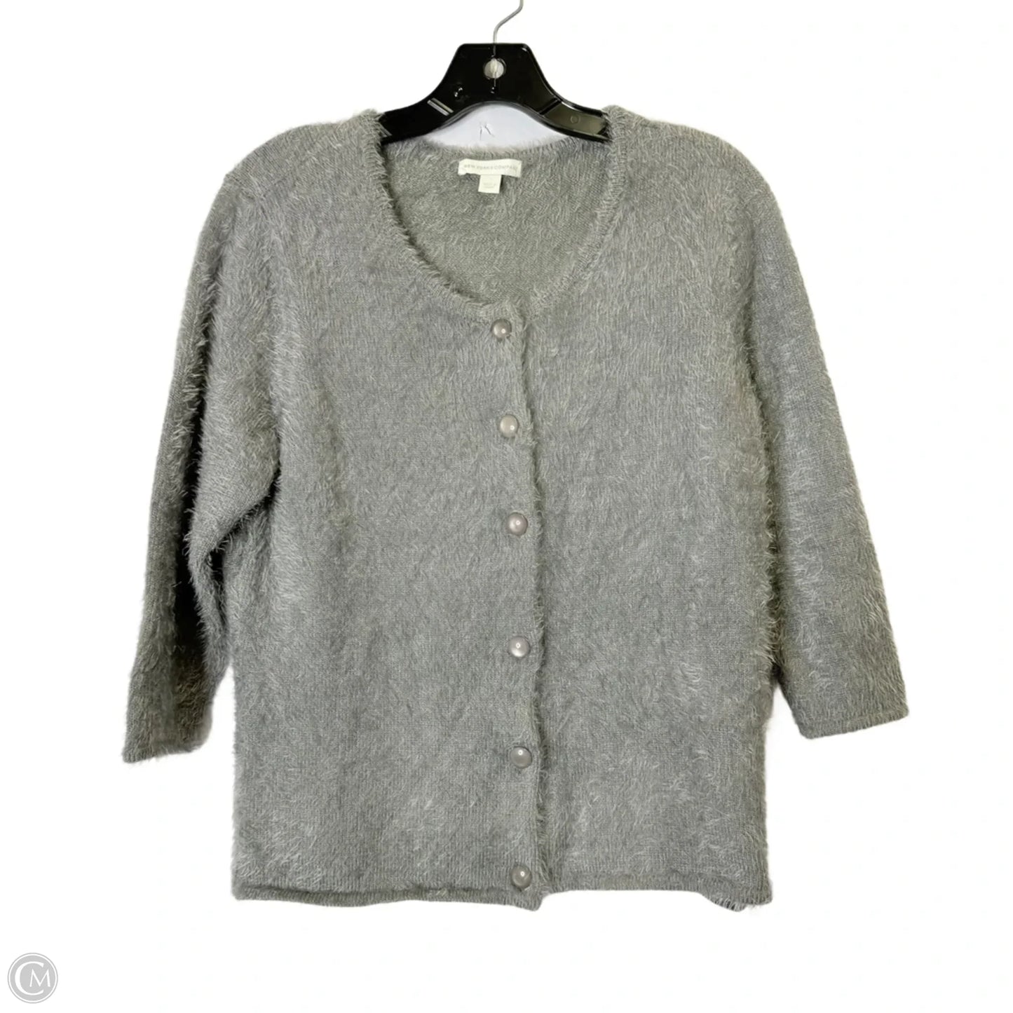 Sweater Cardigan By New York And Co In Grey, Size: L