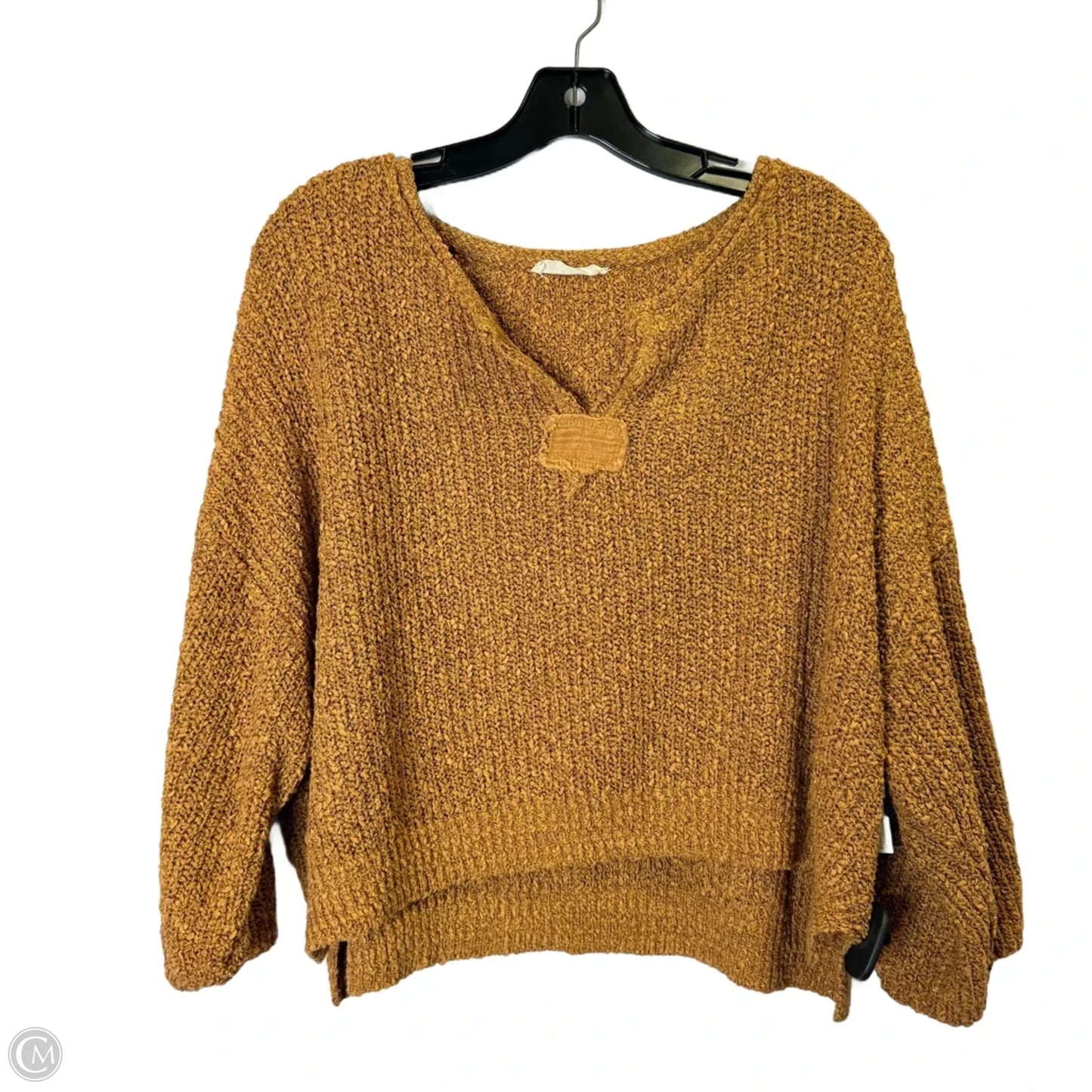 Sweater Short Sleeve By Illa Illa In Orange, Size: M