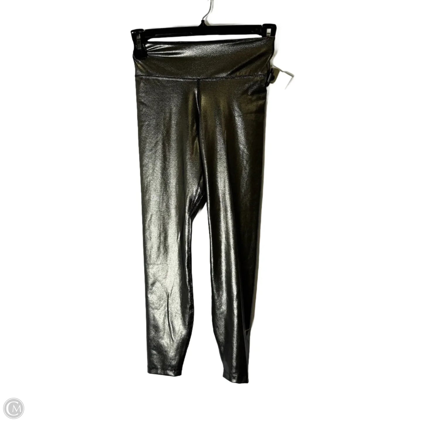 Athletic Leggings By Nike Apparel In Silver, Size: S