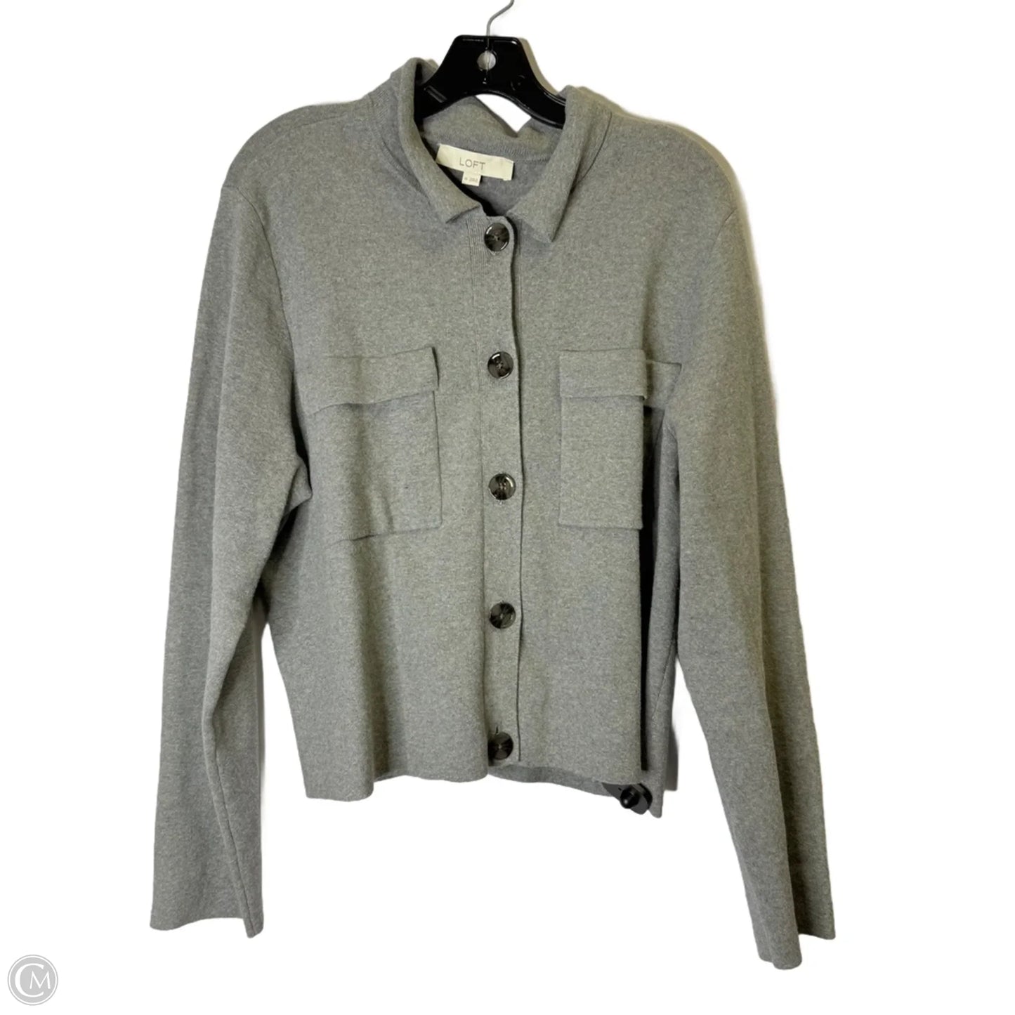 Cardigan By Loft In Grey, Size: Xl