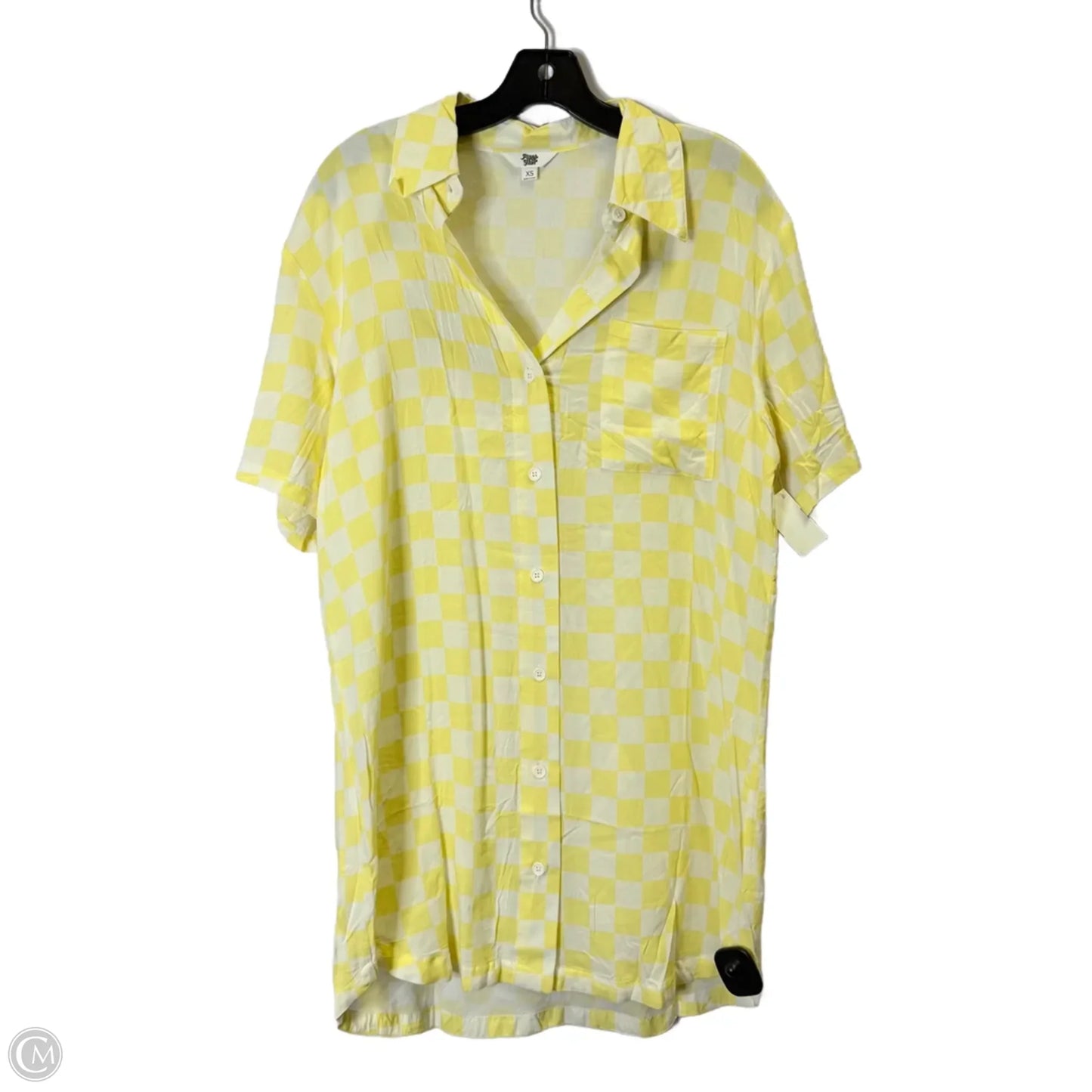 Dress Casual Short By Clothes Mentor In Yellow, Size: Xs