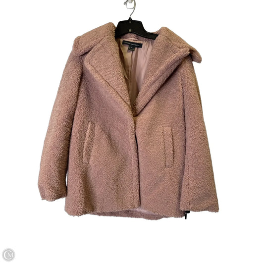 Coat Faux Fur & Sherpa By French Connection In Pink, Size: S