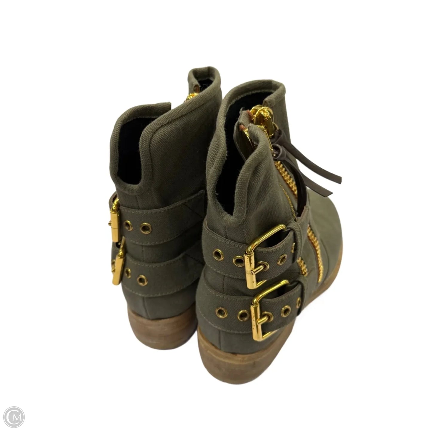 Boots Designer By Giuseppe Zanotti In Green, Size: 9
