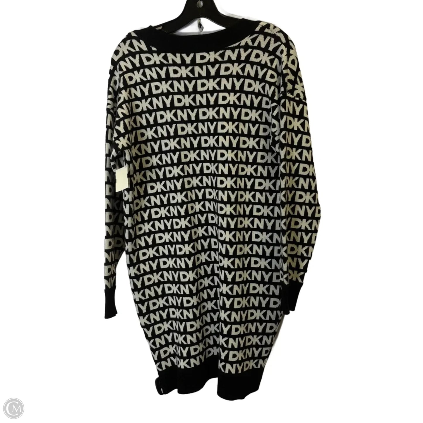 Dress Sweater By Dkny In Black, Size: M