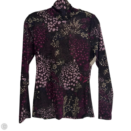 Top Long Sleeve By White House Black Market In Floral Print, Size: Xs