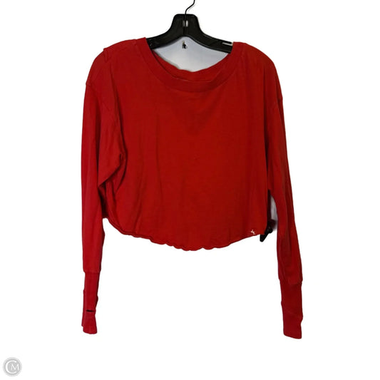 Athletic Top Long Sleeve Crewneck By Joy Lab In Red, Size: Xs