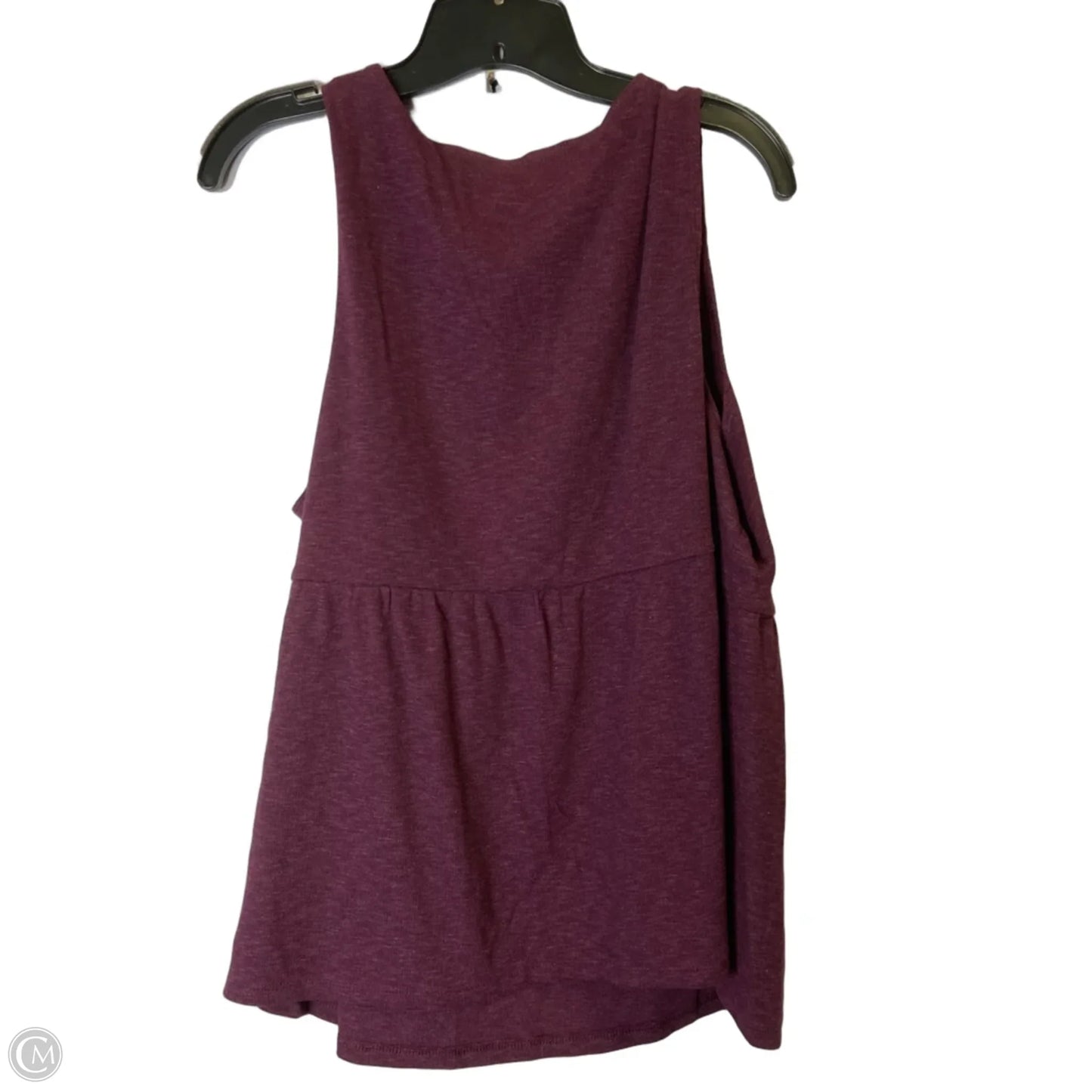 Top Sleeveless By Terra & Sky In Purple, Size: 2x