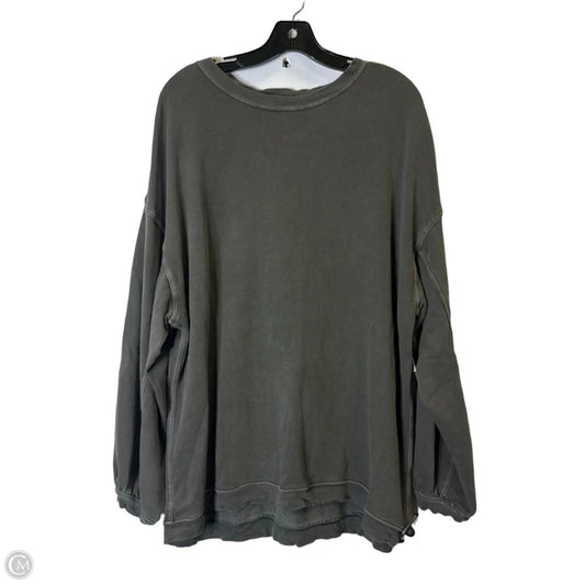 Sweatshirt Crewneck By Aerie In Grey, Size: M