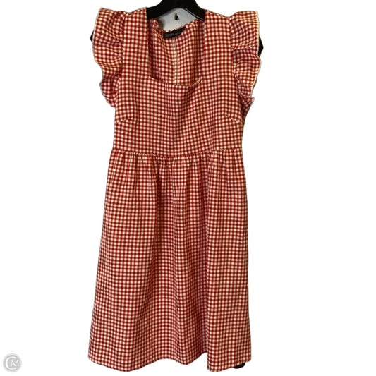Dress Casual Short By Zanzea In Red, Size: M