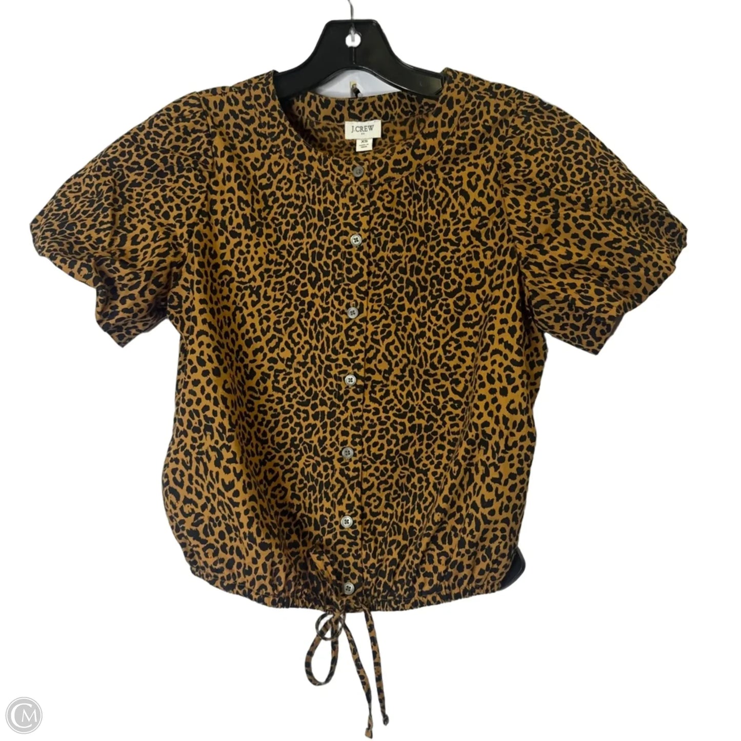 Top Short Sleeve By J. Crew In Animal Print, Size: Xs