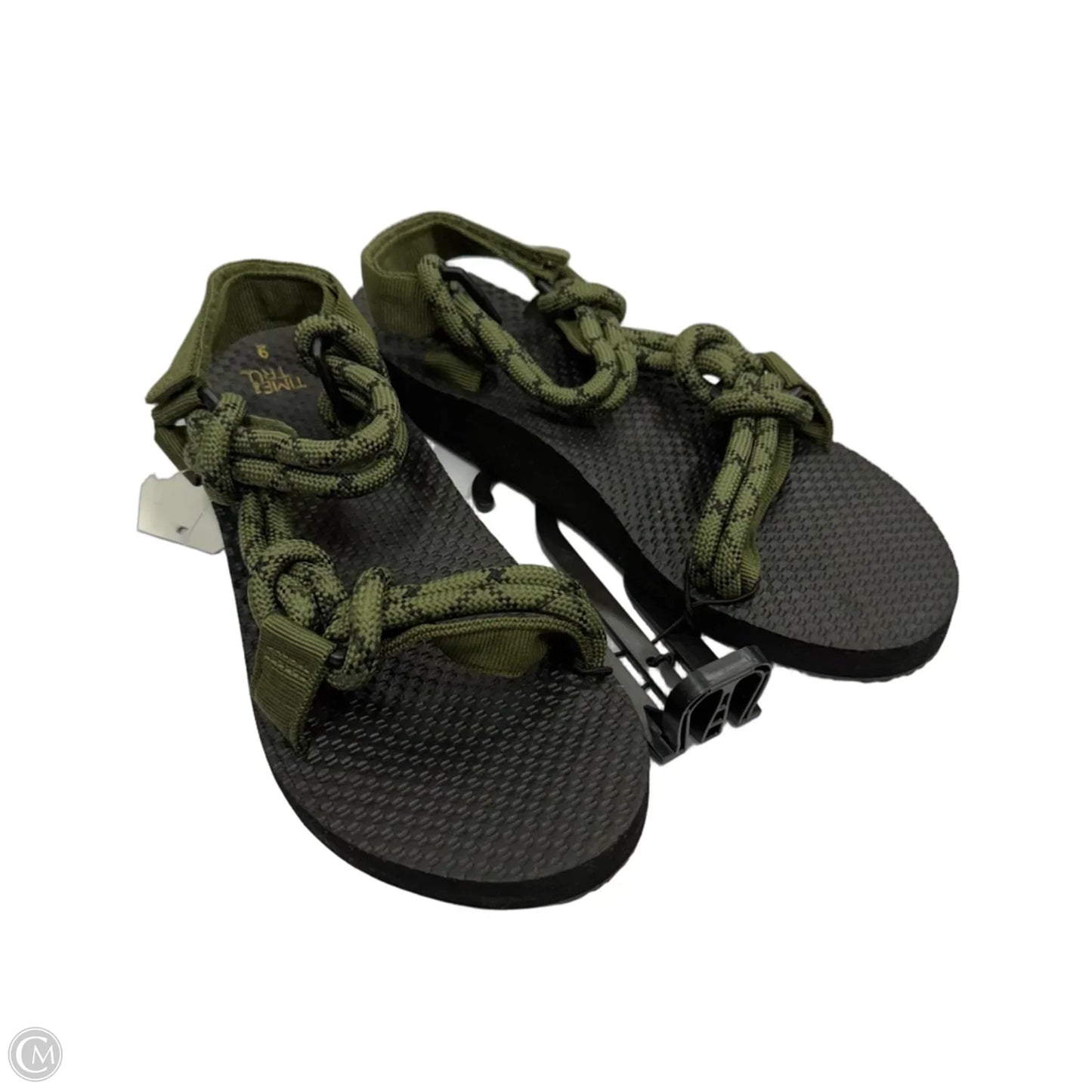 Sandals Sport By Time And Tru In Green, Size: 9