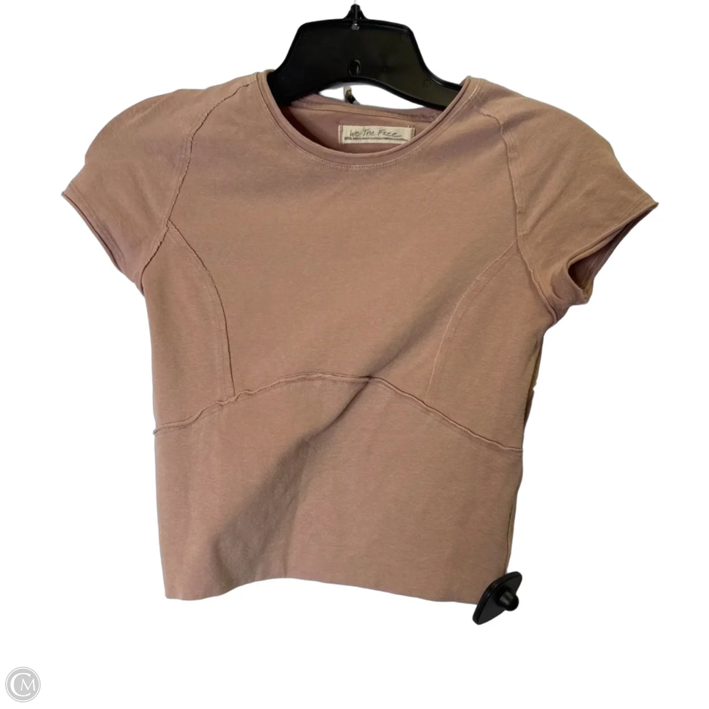 Top Short Sleeve By We The Free In Pink, Size: Xs