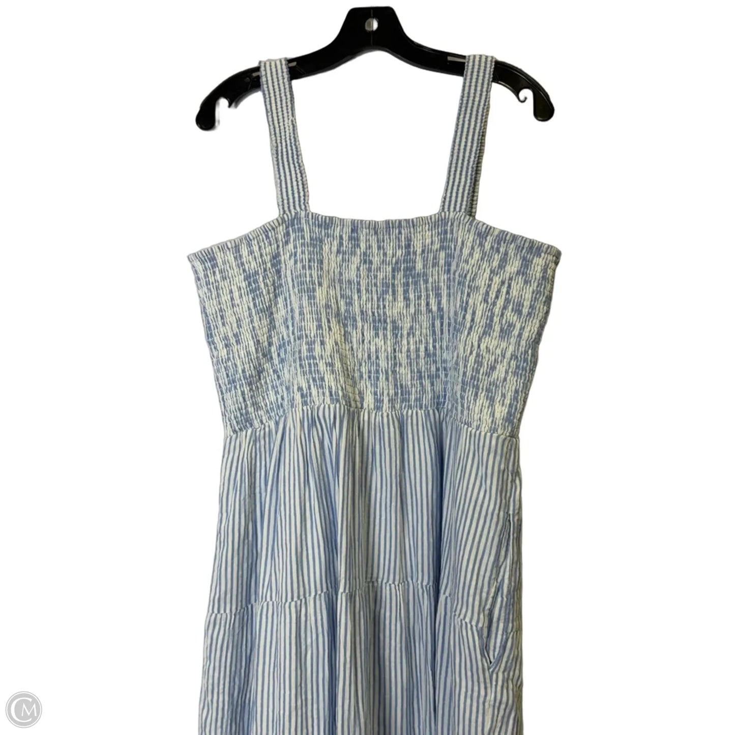 Dress Casual Maxi By Quince In Blue, Size: Xl