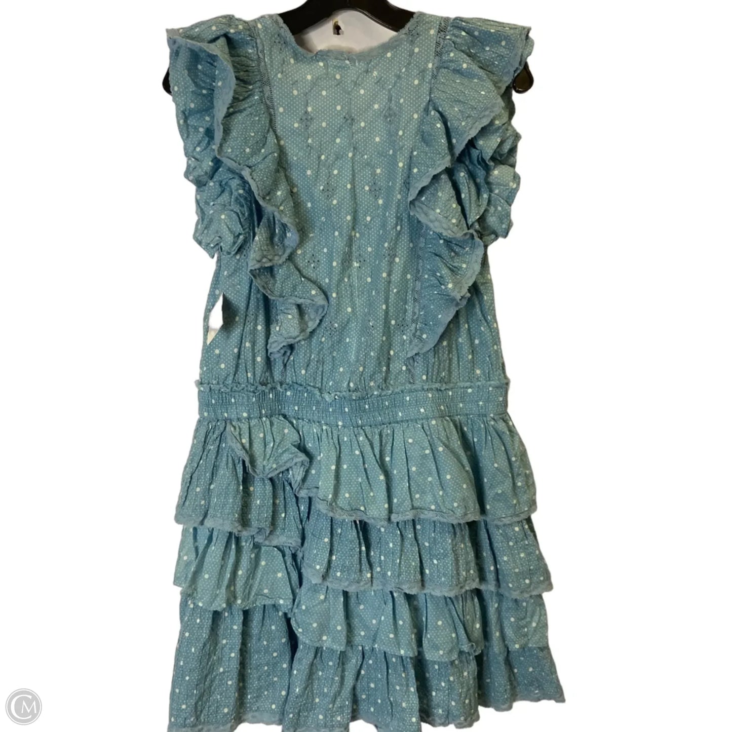 Dress Casual Short By Loveshackfancy In Blue, Size: L