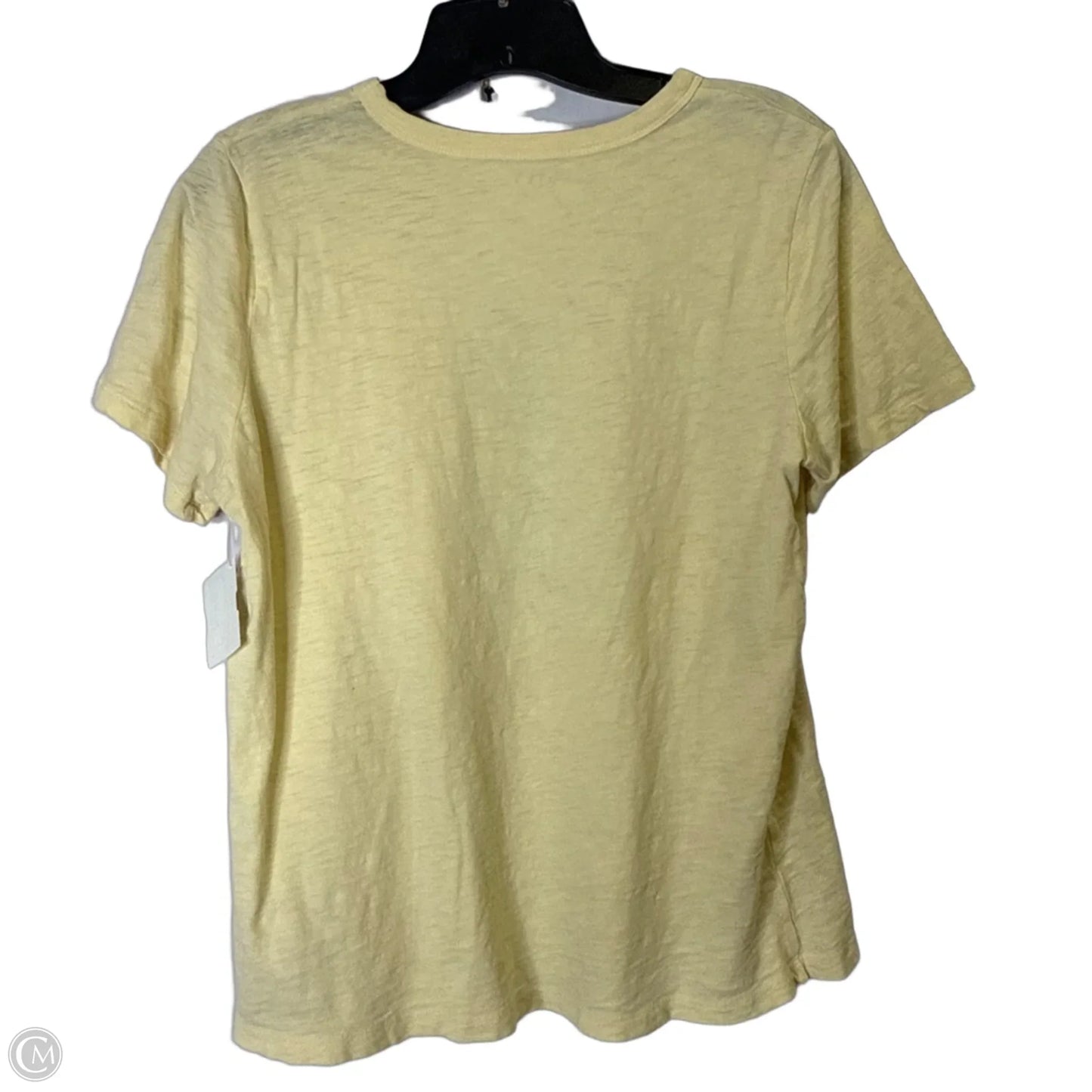 Top Short Sleeve Basic By Old Navy In Yellow, Size: M