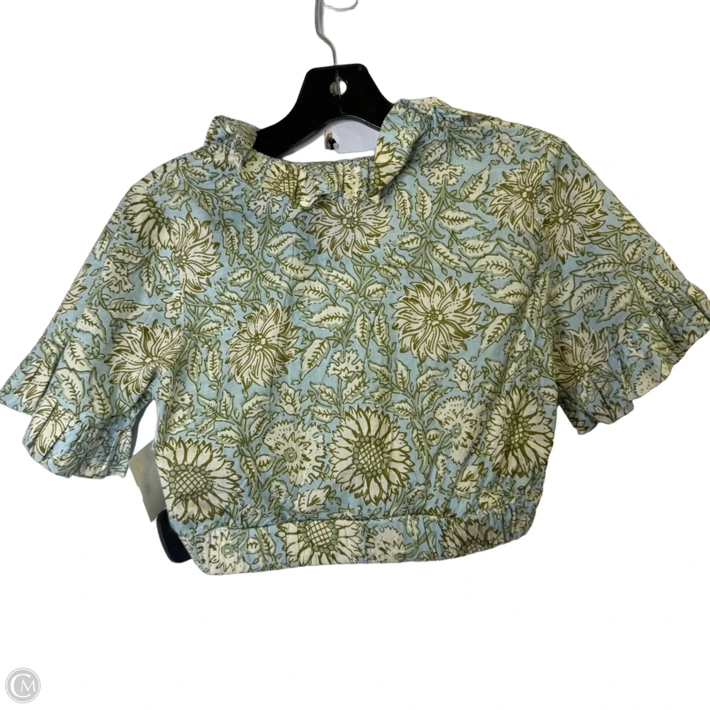Top Short Sleeve By Clothes Mentor In Blue & Green, Size: Xs