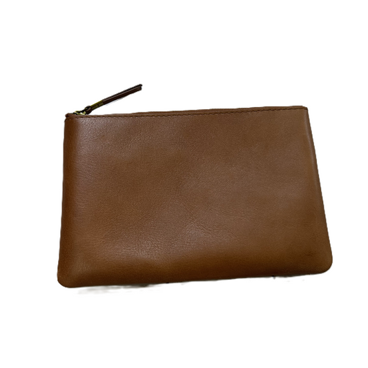 Clutch Leather By Madewell, Size: Medium