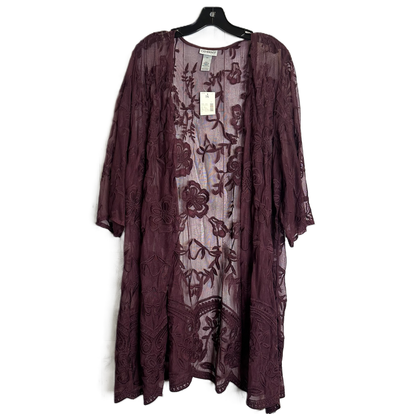 Purple Kimono By Catherines, Size: 3x