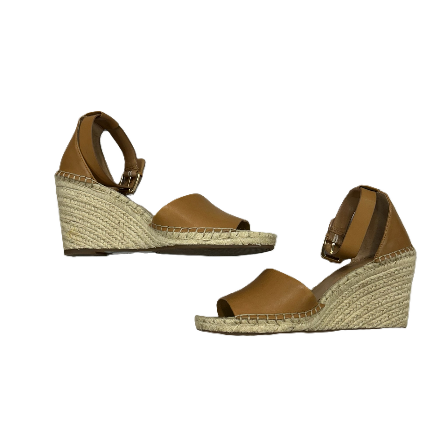 Brown Sandals Heels Wedge By Vince Camuto, Size: 11