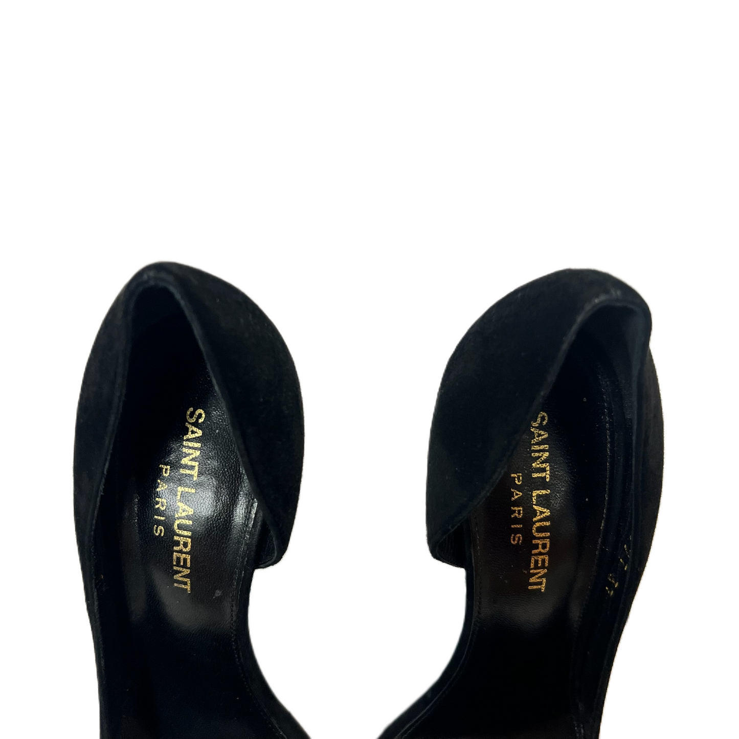 Black Shoes Luxury Designer By Yves Saint Laurent, Size: 7