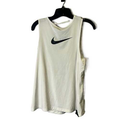 White Athletic Tank Top By Nike Apparel, Size: S