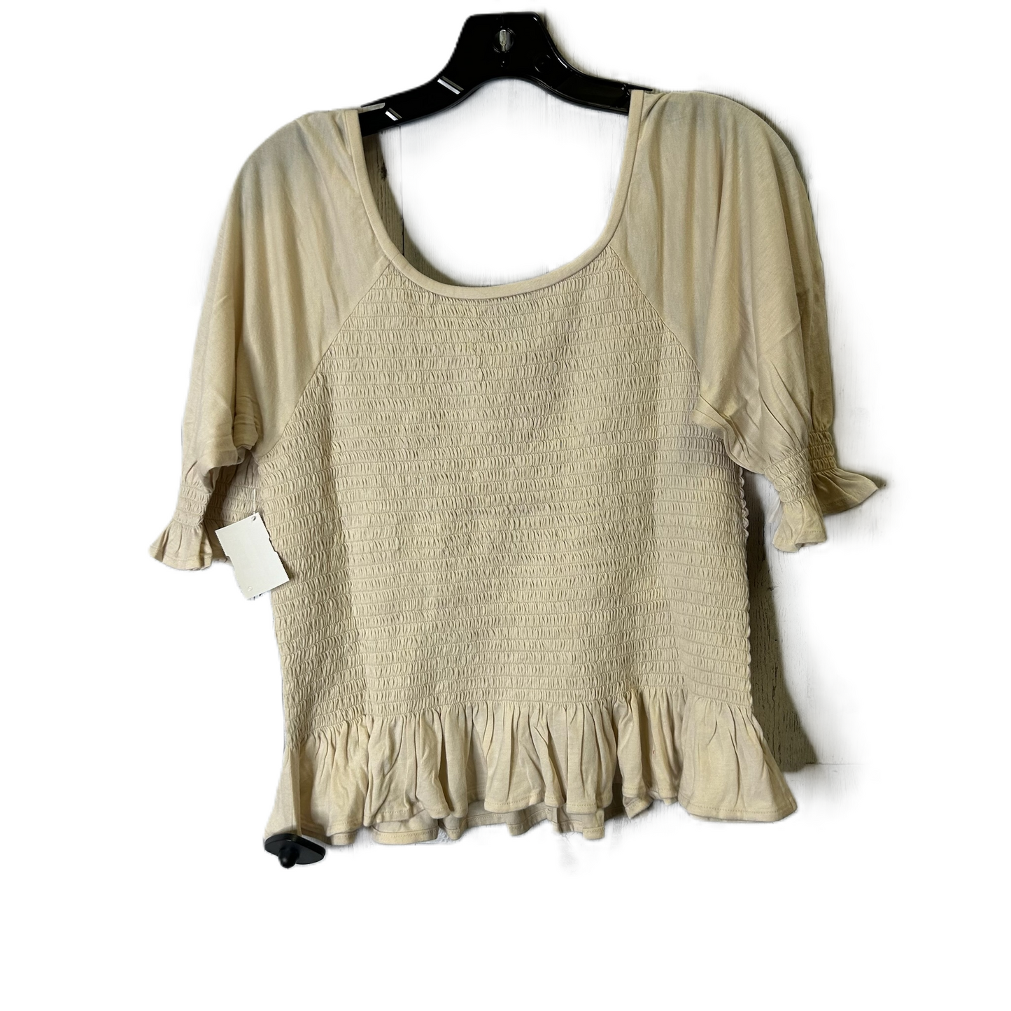 Cream Top Short Sleeve By Ann Taylor, Size: M