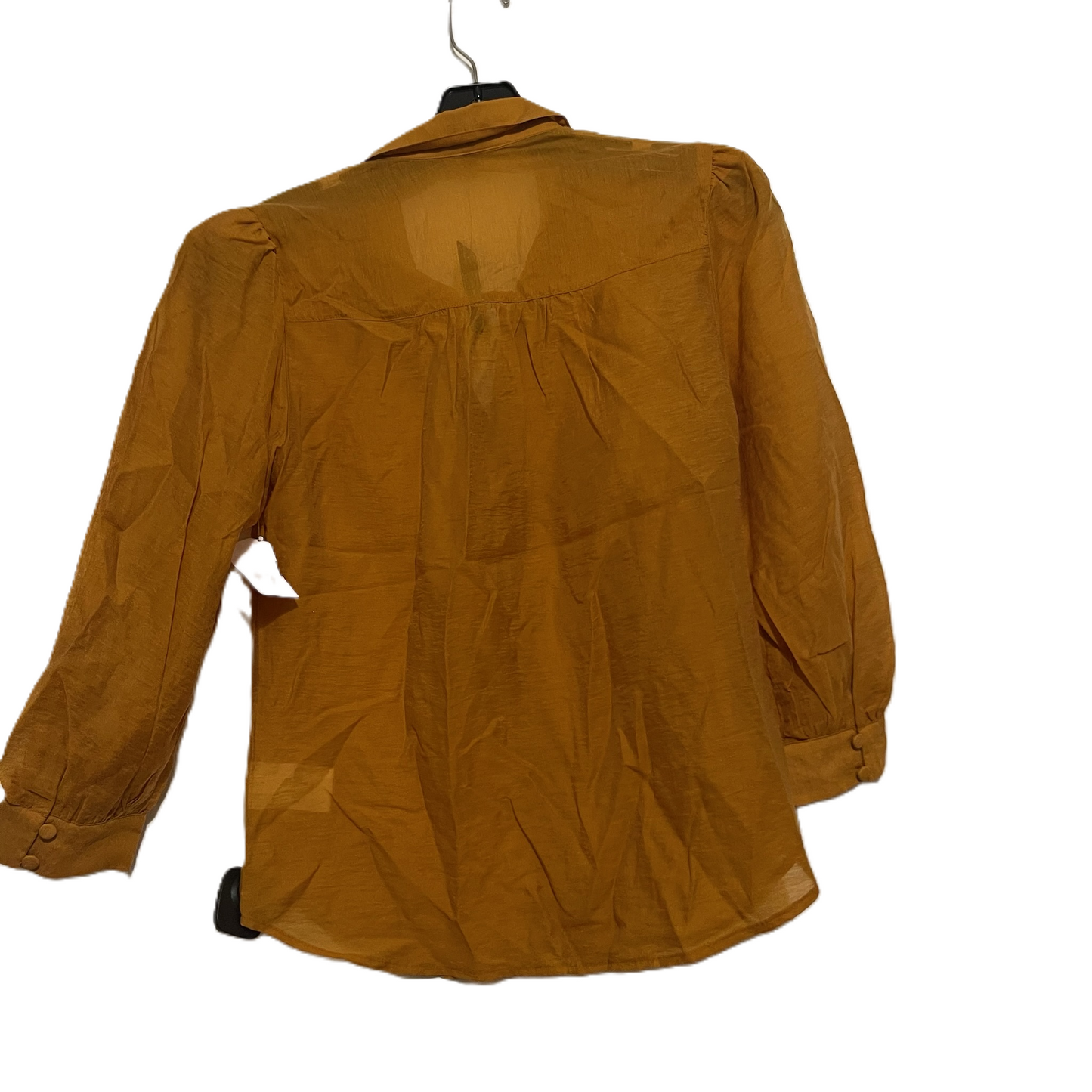 Top Long Sleeve By Exposure In Orange, Size: Xs