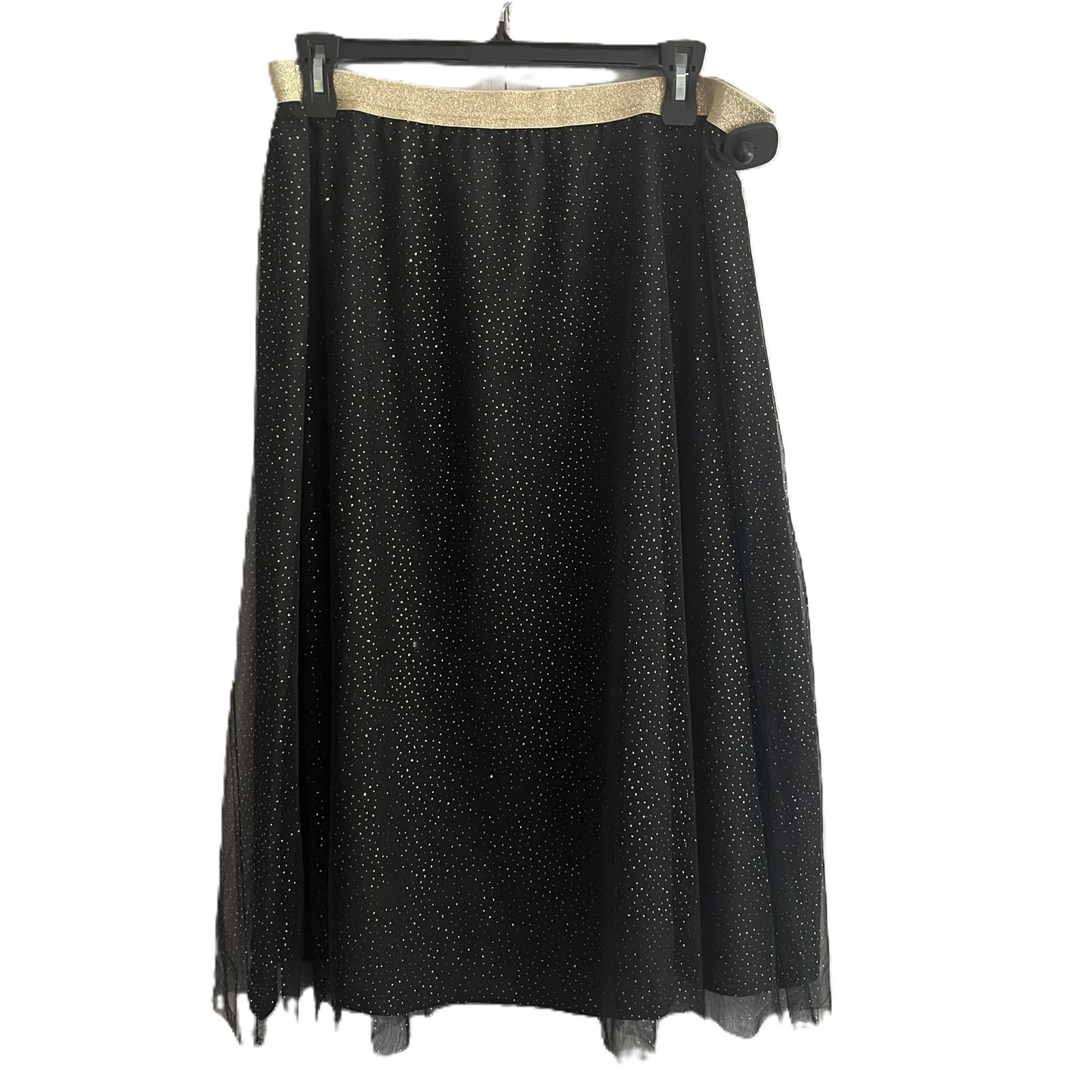 Skirt Midi By J. Crew In Black & Gold, Size: 2x