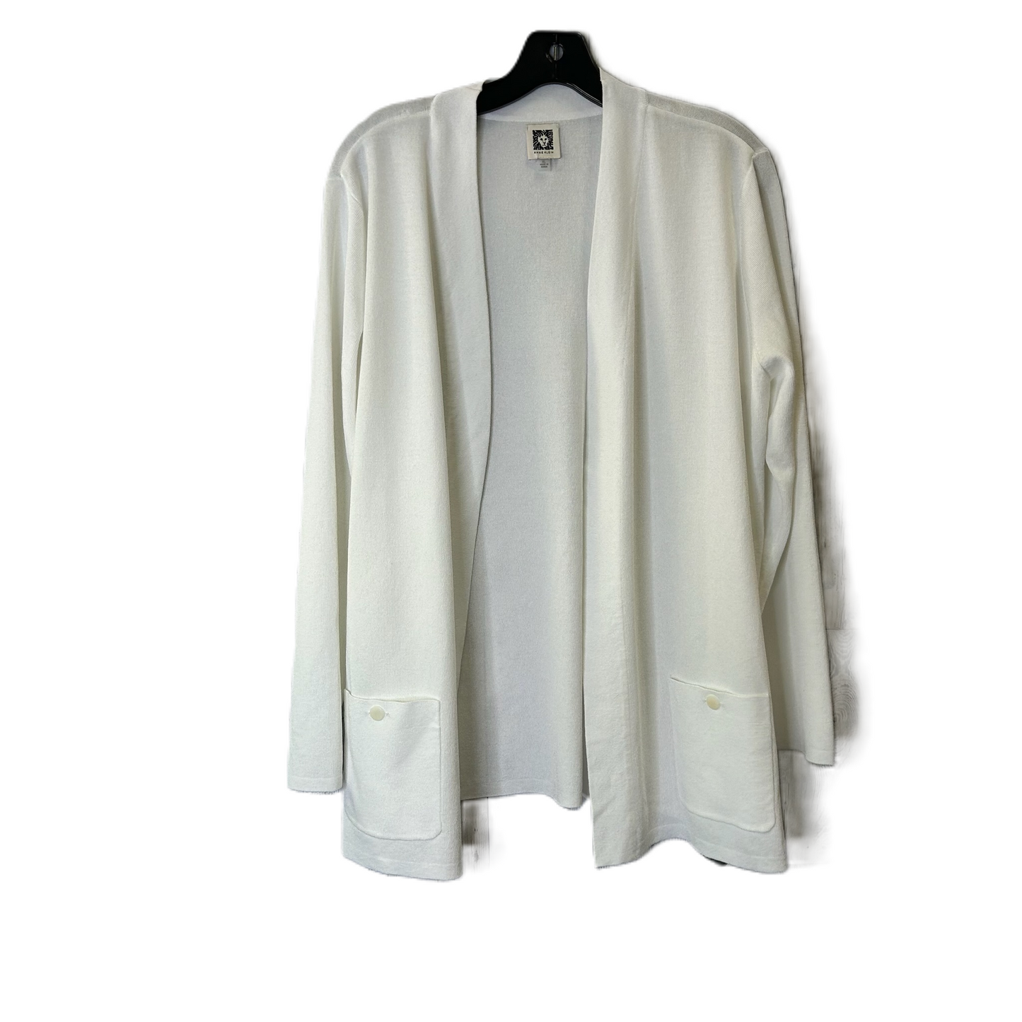 Cardigan By Anne Klein In White, Size: Xl