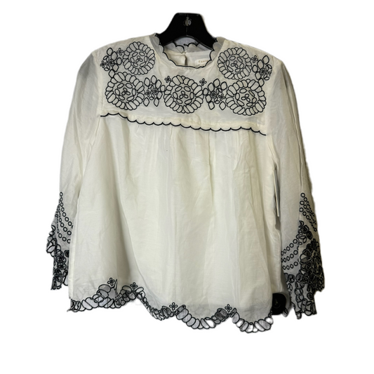 Top Long Sleeve By Foxiedox In Cream, Size: S