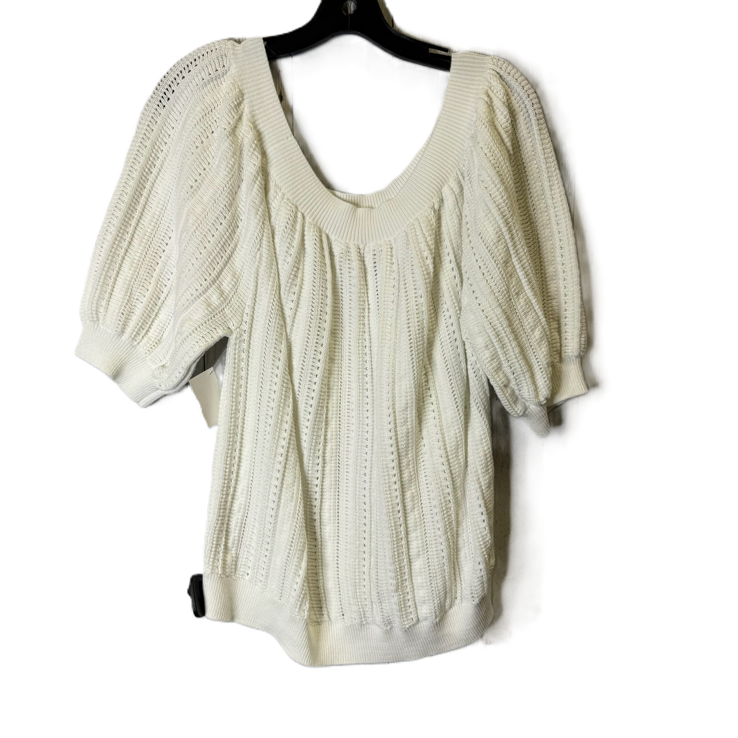 Top Short Sleeve By Elie Tahari In Cream, Size: Xl