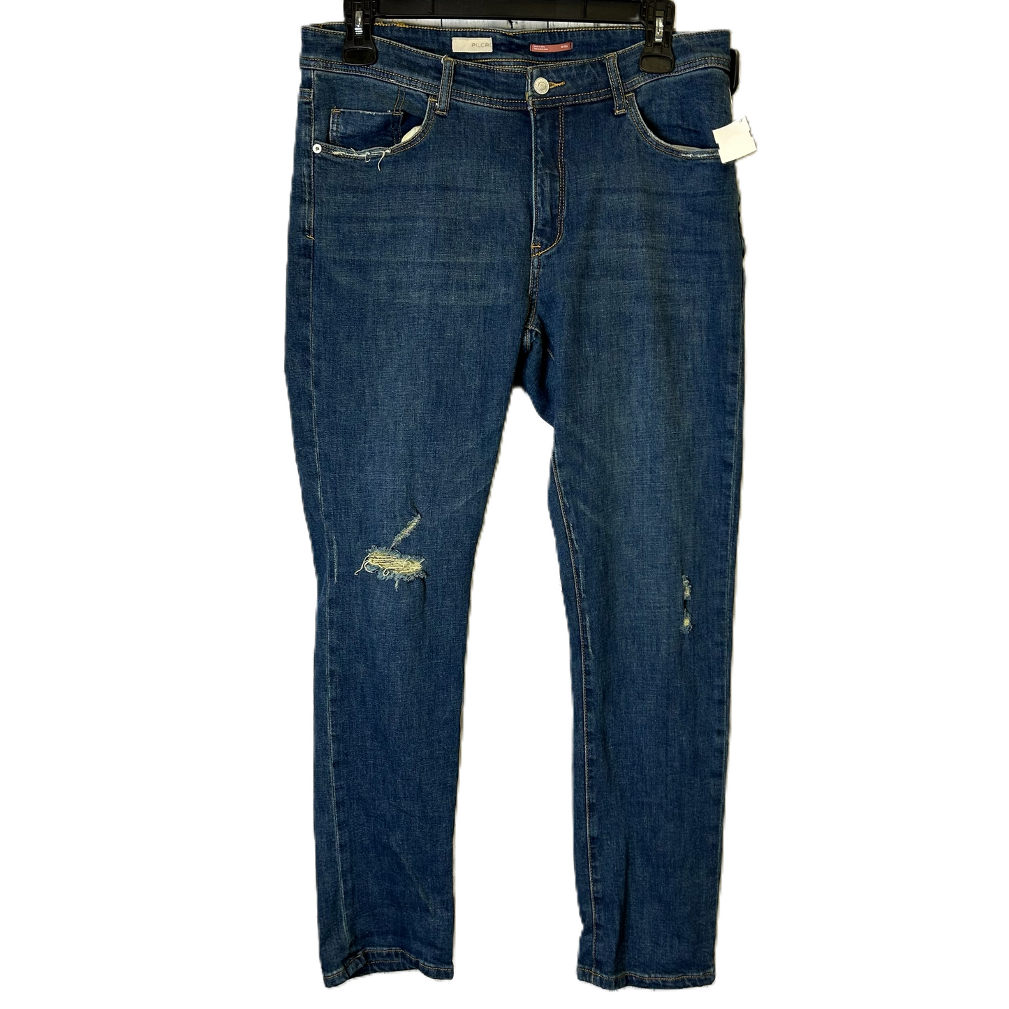 Jeans Straight By Pilcro In Blue Denim, Size: 12