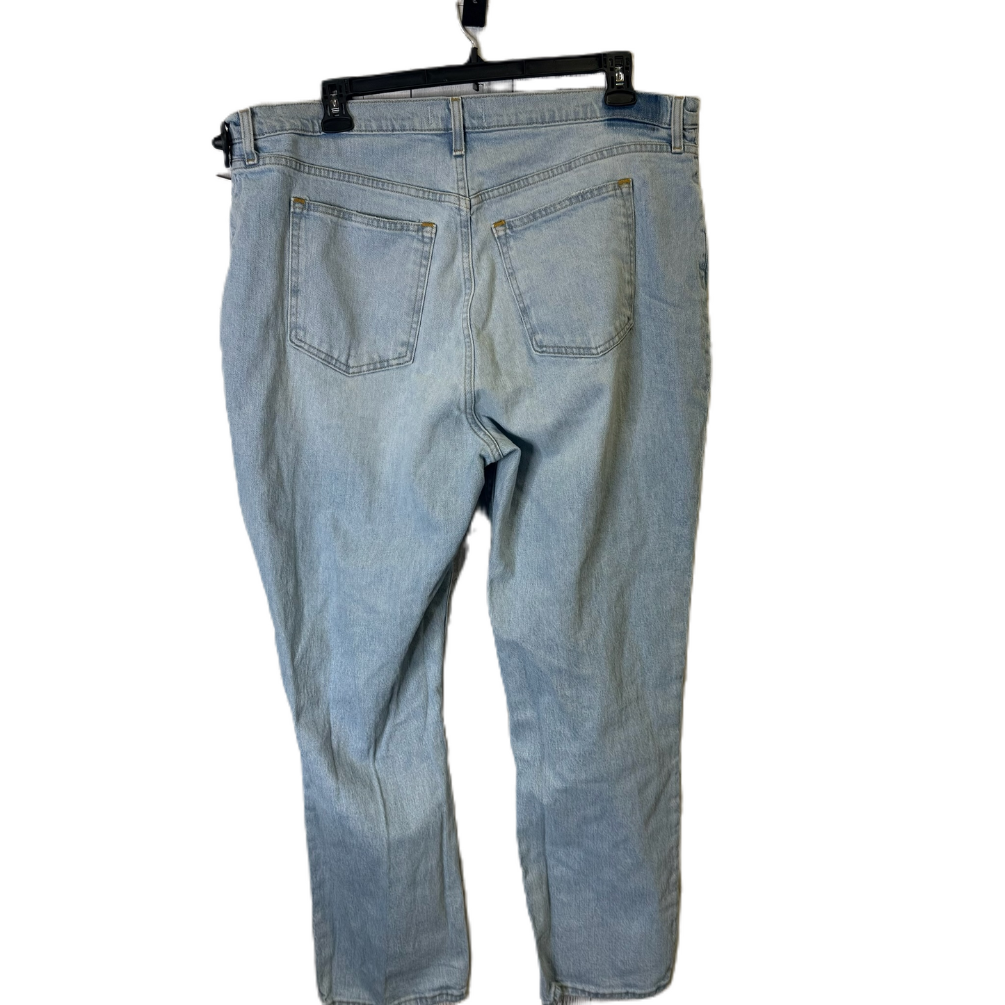 Jeans Straight By Abercrombie And Fitch In Blue Denim, Size: 20