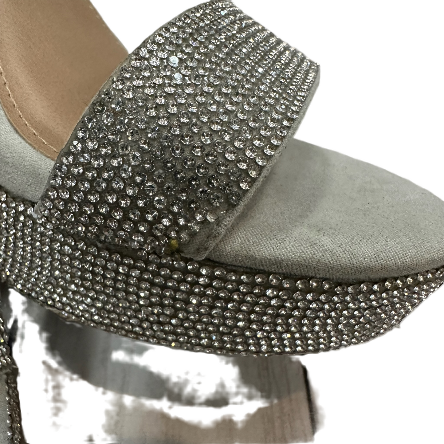 Silver Sandals Heels Block By Torrid, Size: 8