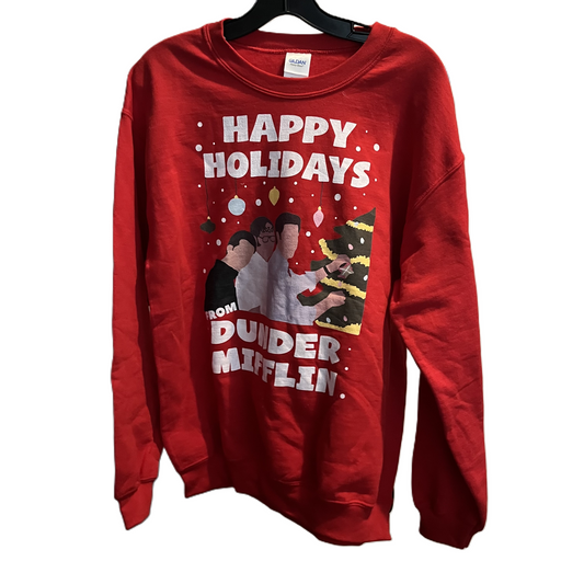 Sweatshirt Crewneck By Gildan In Red, Size: M