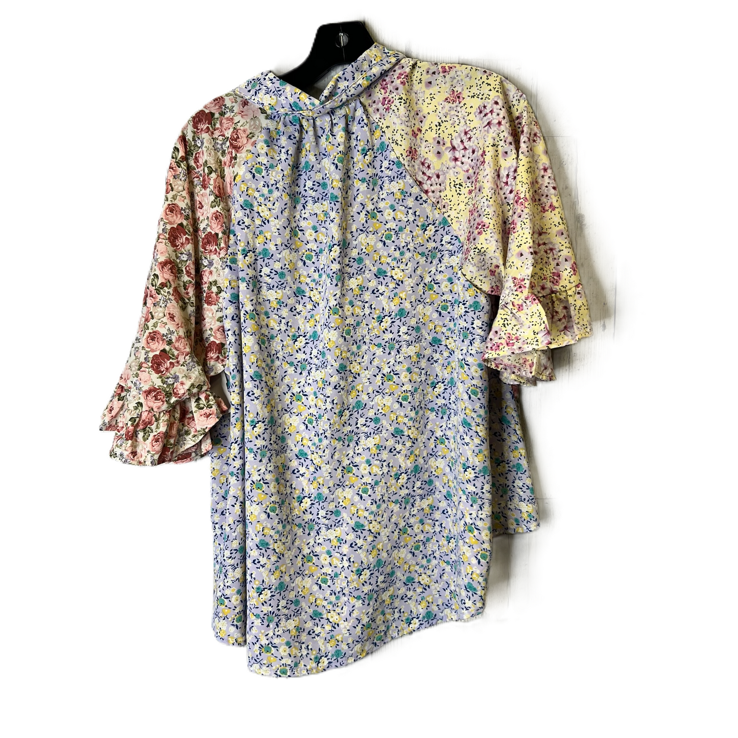 Floral Print Top Short Sleeve By Umgee, Size: S