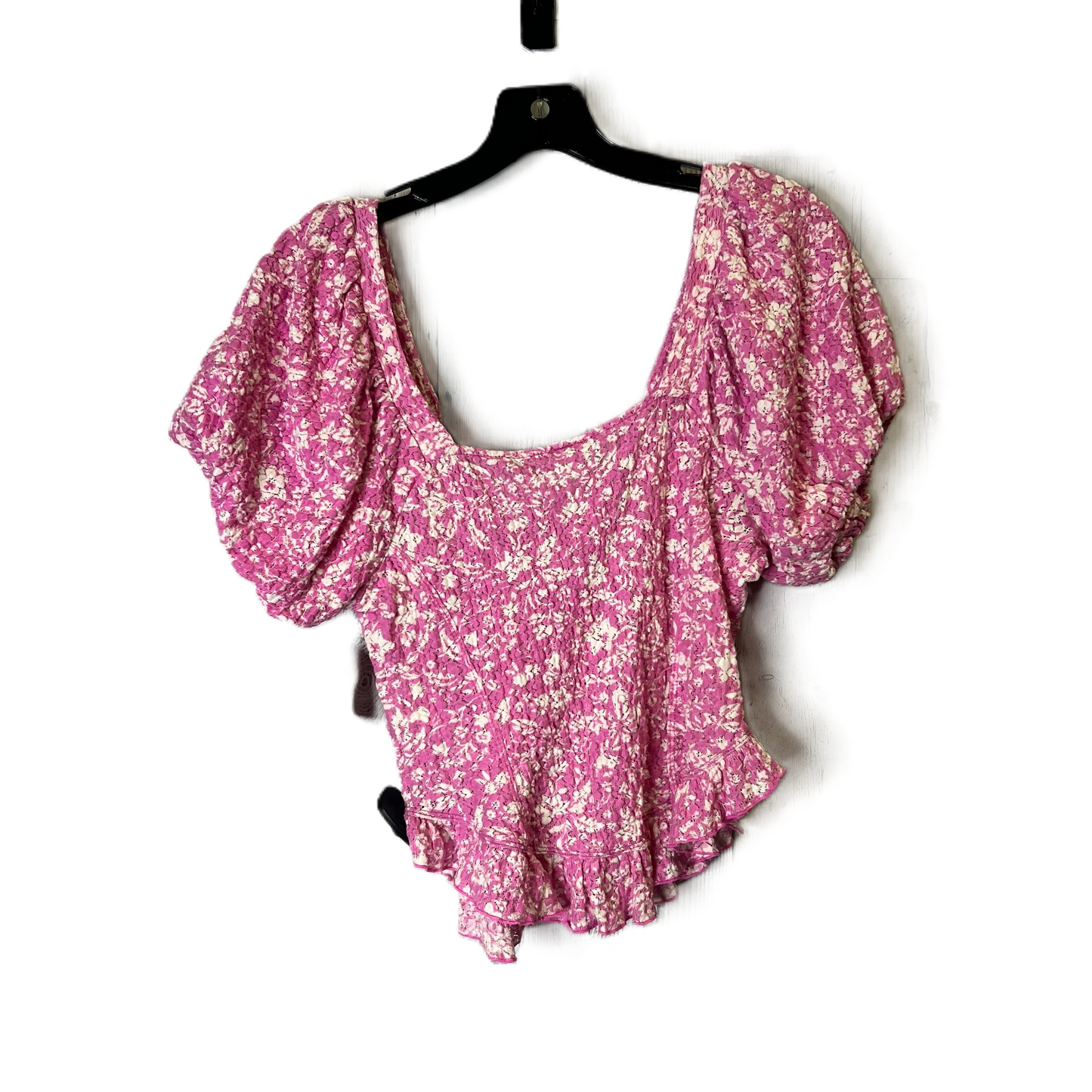 Pink Top Short Sleeve By Free People, Size: M