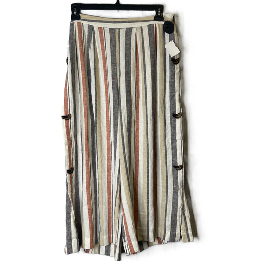 Pants Cropped By Marc New York In Striped Pattern, Size: M