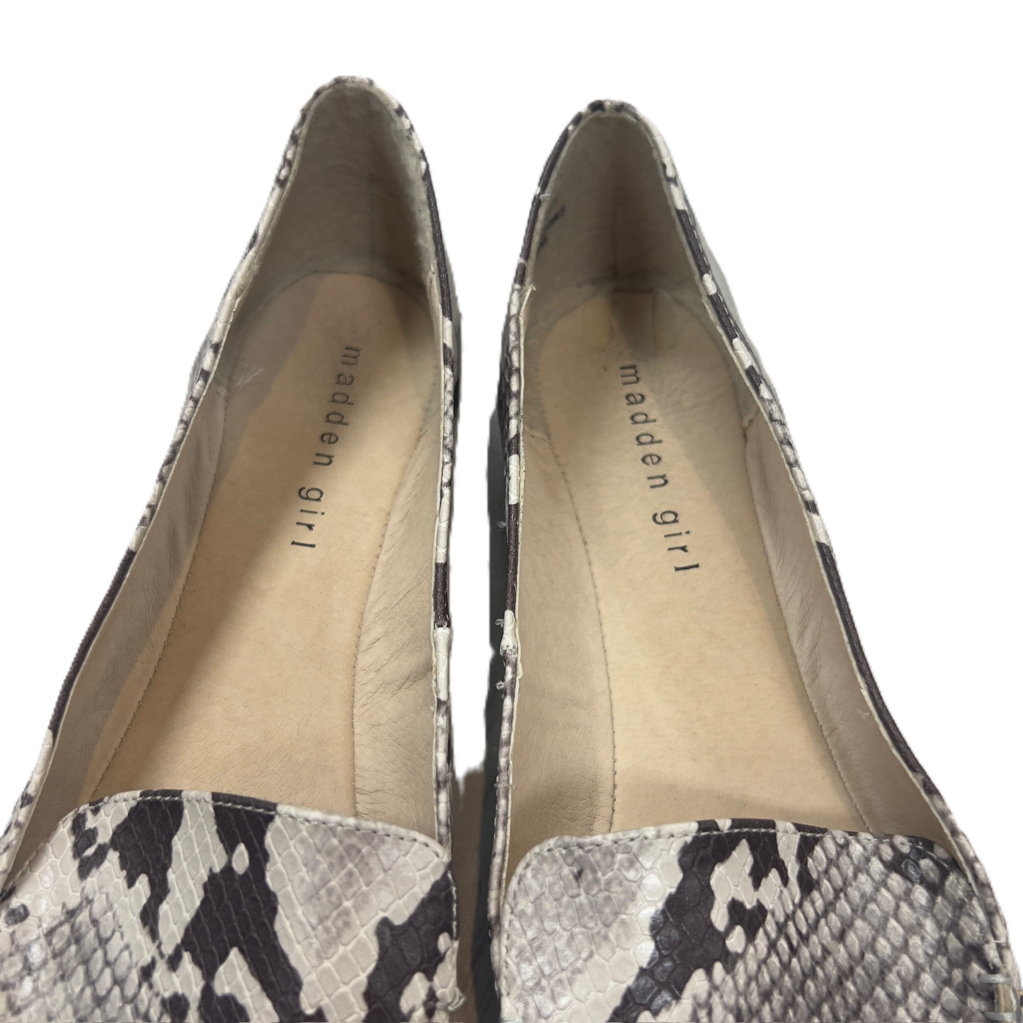 Shoes Flats By Madden Girl In Snakeskin Print, Size: 8.5