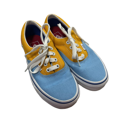 Shoes Sneakers By Vans In Blue & Yellow, Size: 6