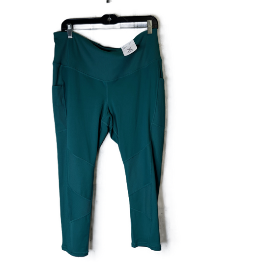 Athletic Leggings Capris By Xersion In Teal, Size: 1x