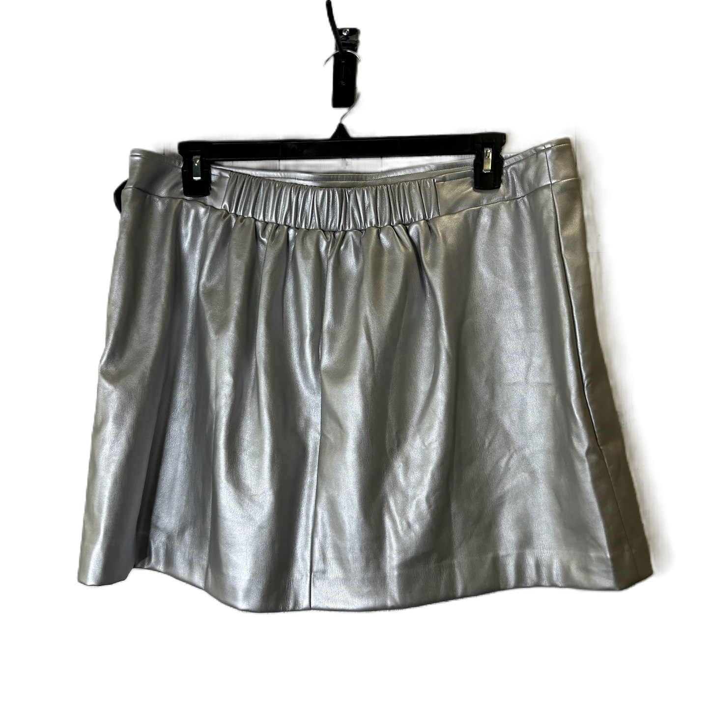 Skirt Mini & Short By Altard State In Silver, Size: 2x