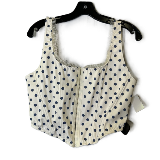 Top Sleeveless By Altard State In Polkadot Pattern, Size: 1x