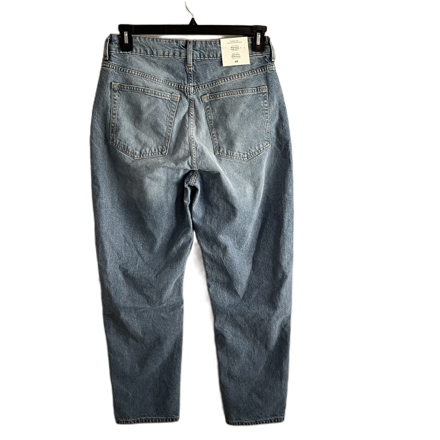 Jeans Straight By H&m In Blue Denim, Size: 8