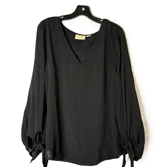 Top Long Sleeve By Maeve In Black, Size: L