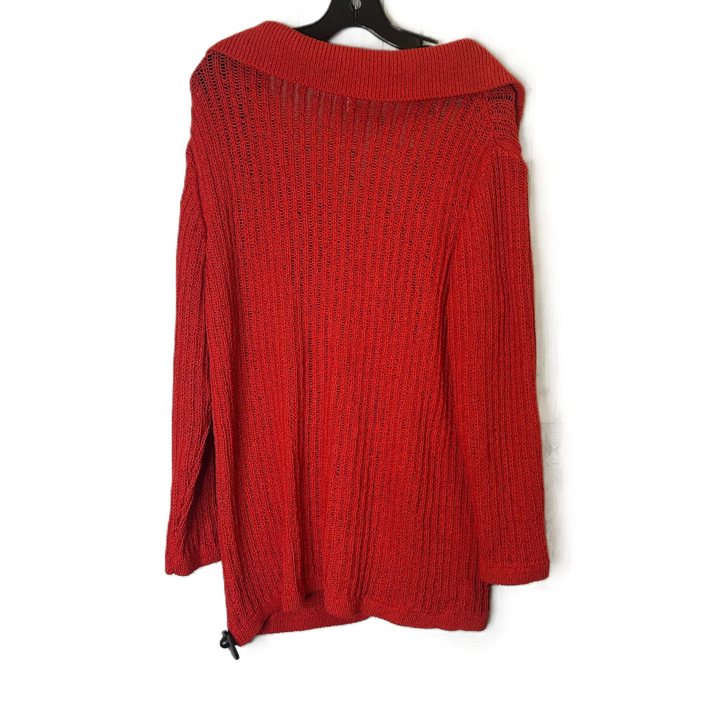 Sweater Cardigan By H&m In Red, Size: Xxl