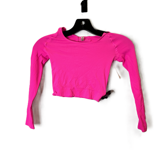 Top Long Sleeve By Spanx In Pink, Size: M