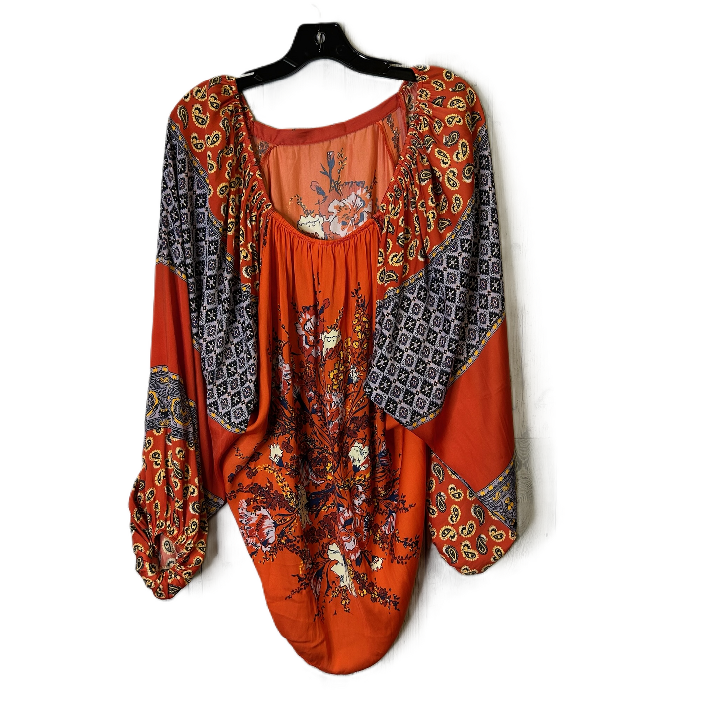 Top Long Sleeve By Free People In Orange, Size: M