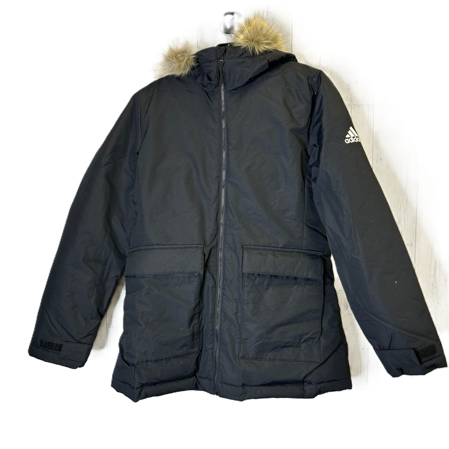 Coat Puffer & Quilted By Adidas In Black, Size: M