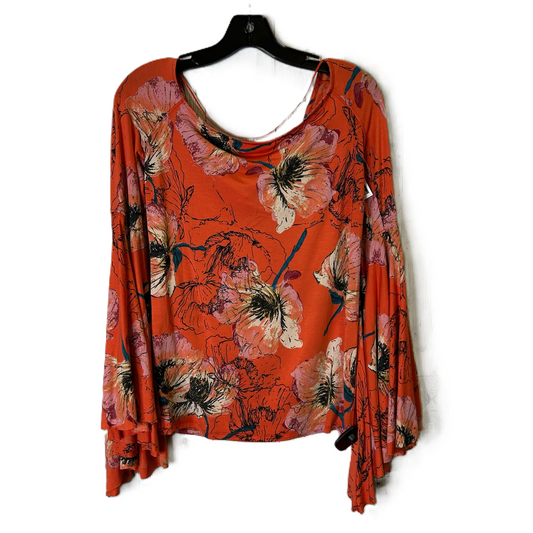 Top Long Sleeve By We The Free In Orange, Size: M